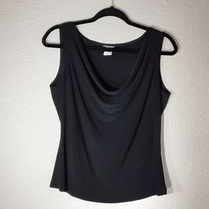 Perception Concept Black Sleeveless Blouse Size XL
